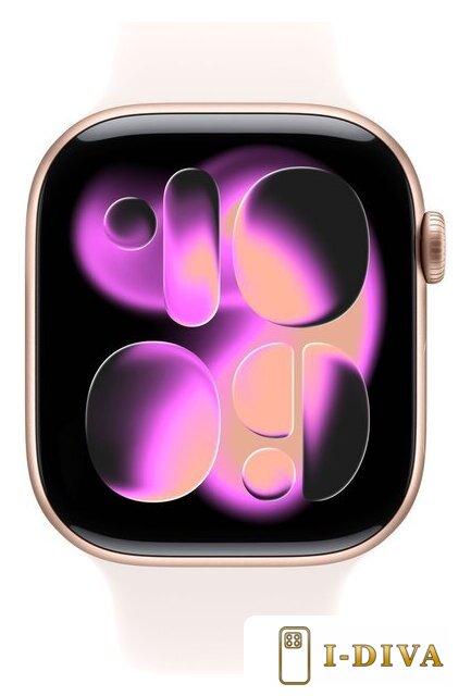 Умные часы Apple Watch Series 11 46 мм (алюминиевый корпус, розовое золото/легкие румяна, спортивный силиконовый ремешок M/L) - фото2