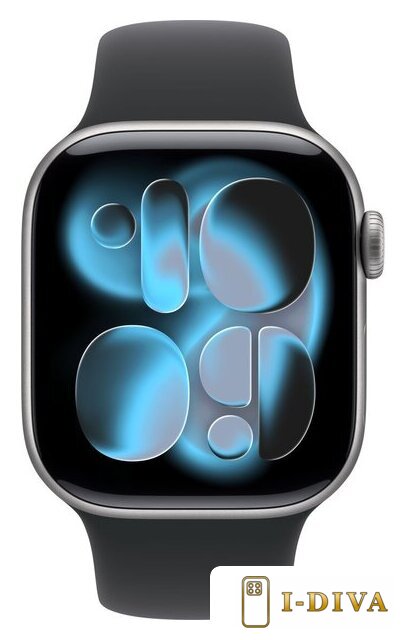 Умные часы Apple Watch Series 11 42 мм (алюминиевый корпус, космический серый/черный, спортивный силиконовый ремешок S/M) - фото2