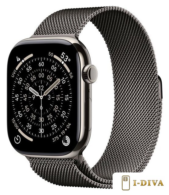 Умные часы Apple Watch Series 11 LTE 46 мм (титановый корпус, природный/сланец, миланская петля) - фото1