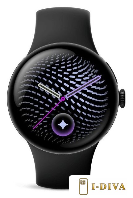 Умные часы Google Pixel Watch 5 45 мм (черный матовый/обсидиан, спортивный силиконовый ремешок) - фото2