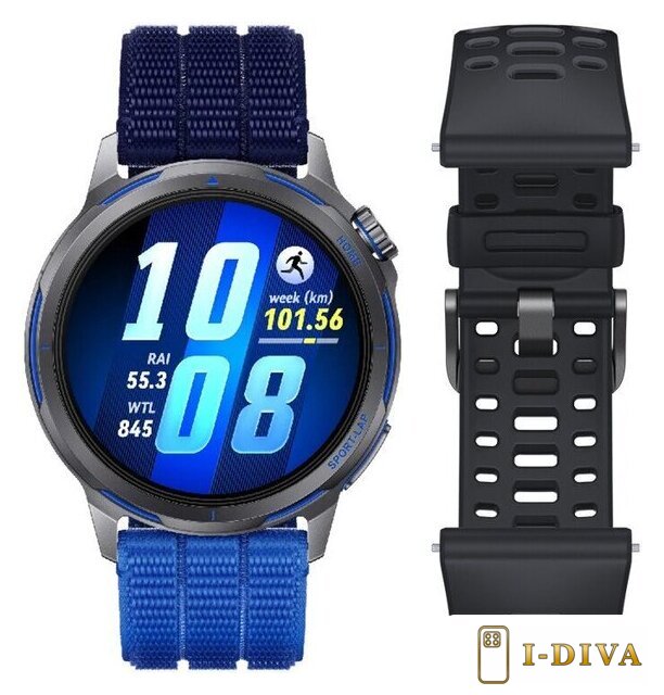 Умные часы Huawei Watch GT Runner 2 (титановый/синий, международная версия) - фото2
