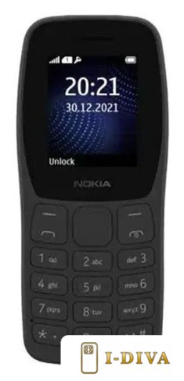 Кнопочный телефон Nokia 105 (2022) TA-1423 (черный) - фото2