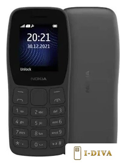 Кнопочный телефон Nokia 105 (2022) TA-1423 (черный) - фото1