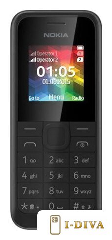 Кнопочный телефон Nokia 105 Dual SIM Black - фото1