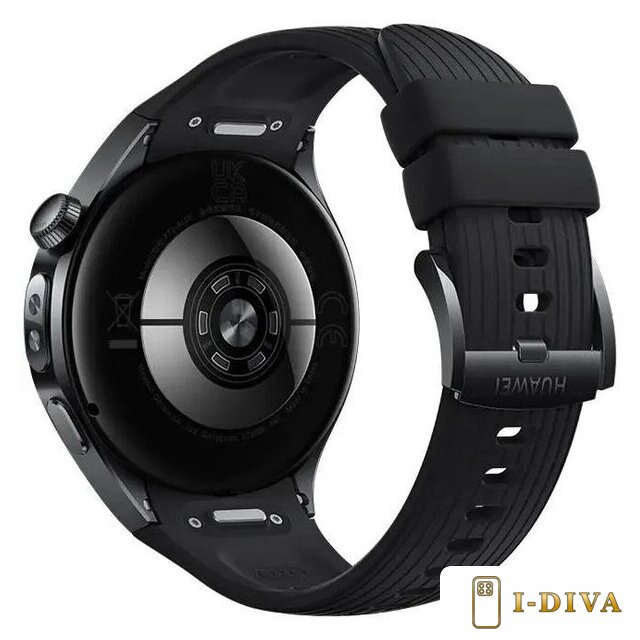 Умные часы Huawei Watch 5 46 мм (черный, с черным силиконовым ремешком, международная версия) - фото2