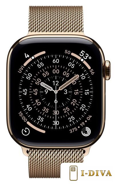 Умные часы Apple Watch Series 11 LTE 42 мм (титановый корпус, золотистый/золотистый, миланская петля) - фото2