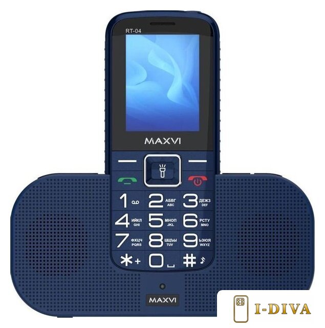 Кнопочный телефон Maxvi RT-04 (синий) - фото1
