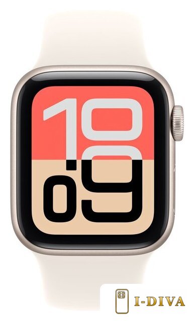 Умные часы Apple Watch SE 3 40 мм (алюминиевый корпус, звездный свет/звездный свет, спортивный силиконовый ремешок M/L) - фото2