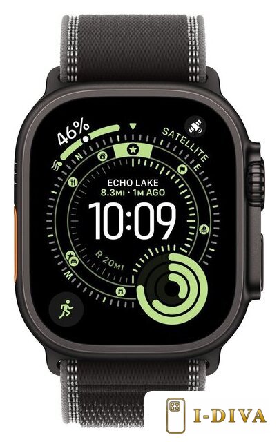 Умные часы Apple Watch Ultra 3 LTE 49 мм (титановый корпус, черный/черный, нейлоновый ремешок размера M/L) - фото2