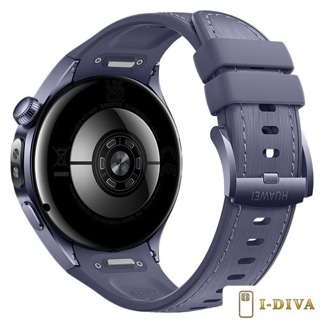 Умные часы Huawei Watch 5 46 мм (фиолетовый, с фиолетовым силиконовым ремешком, международная версия) - фото2