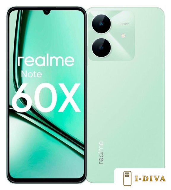 Телефон Realme Note 60x RMX3938 4GB/128GB (зеленый) - фото1
