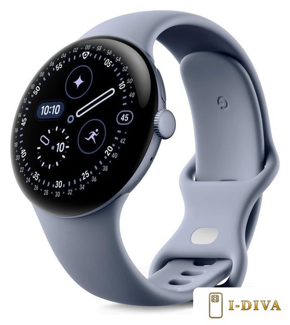 Умные часы Google Pixel Watch 4 LTE 45 мм (лунный камень/лунный камень, спортивный силиконовый ремешок) - фото1