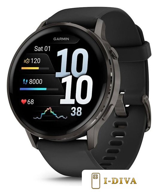 Умные часы Garmin Venu 4 45 мм (черный) - фото1