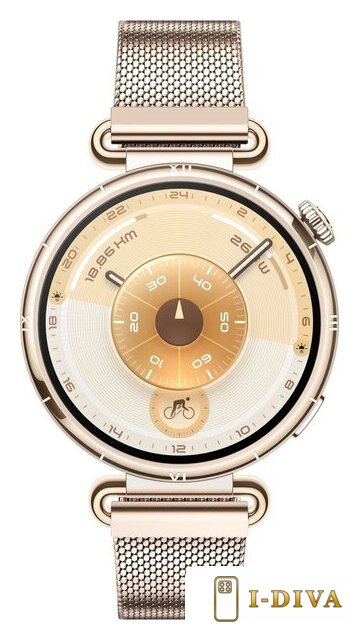 Умные часы Huawei Watch GT 6 41 мм (золотистый, с золотистым миланским браслетом, международная версия) - фото2