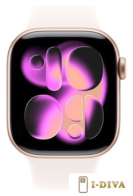 Умные часы Apple Watch Series 11 42 мм (алюминиевый корпус, розовое золото/легкие румяна, спортивный силиконовый ремешок S/M) - фото2