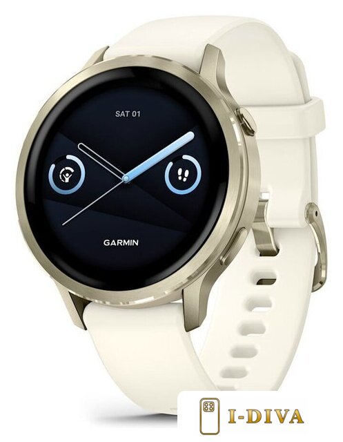 Умные часы Garmin Venu 4 41 мм (золотистый/слоновая кость) - фото1