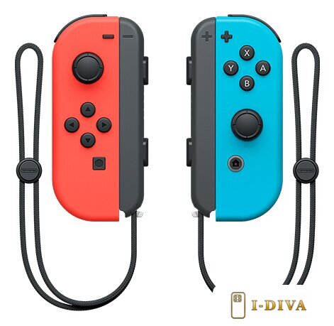 Геймпад Nintendo Joy-Con (неоновый красный/неоновый синий) - фото1