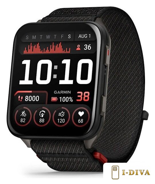 Умные часы Garmin Venu X1 (титановый/черный) - фото1