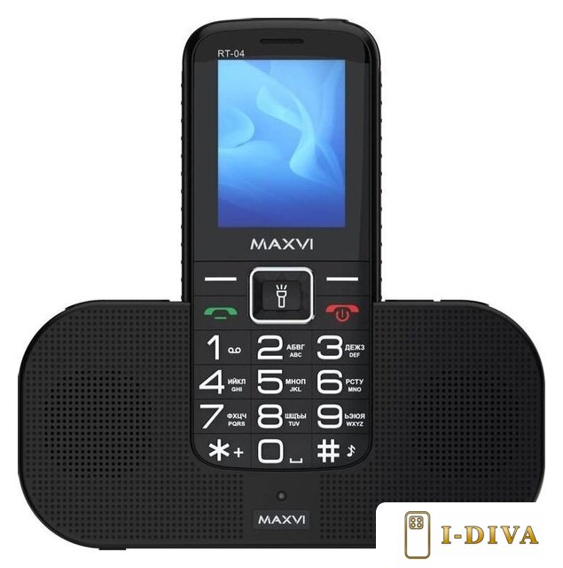 Кнопочный телефон Maxvi RT-04 (черный) - фото1