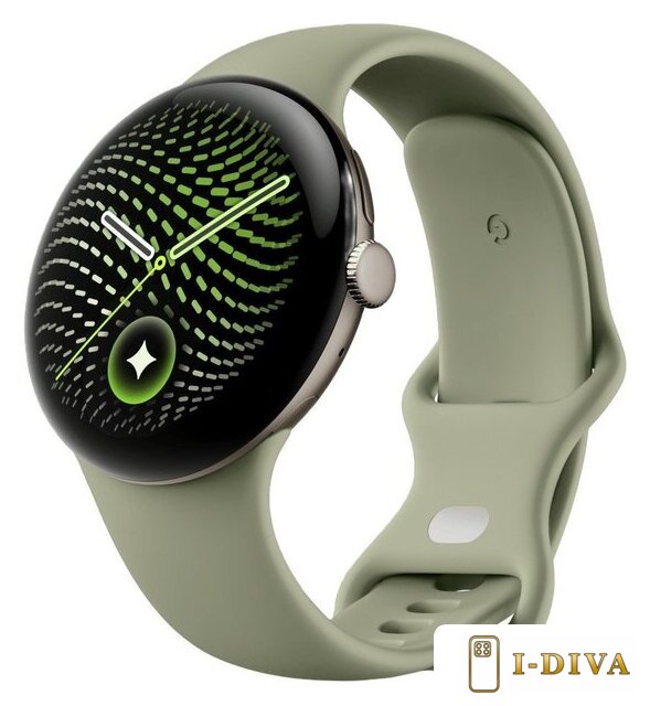 Умные часы Google Pixel Watch 5 45 мм (пирит сатиновый/обсидиан, спортивный силиконовый ремешок) - фото1