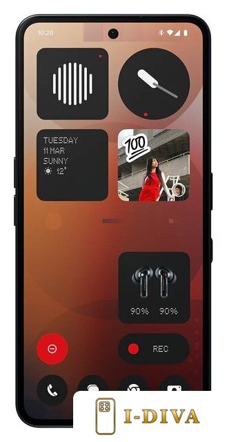 Телефон Nothing Phone (3a) 8GB/128GB (черный) - фото2