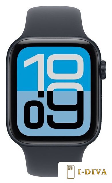 Умные часы Apple Watch SE 3 44 мм (алюминиевый корпус, полуночный/полуночный, спортивный силиконовый ремешок S/M) - фото2