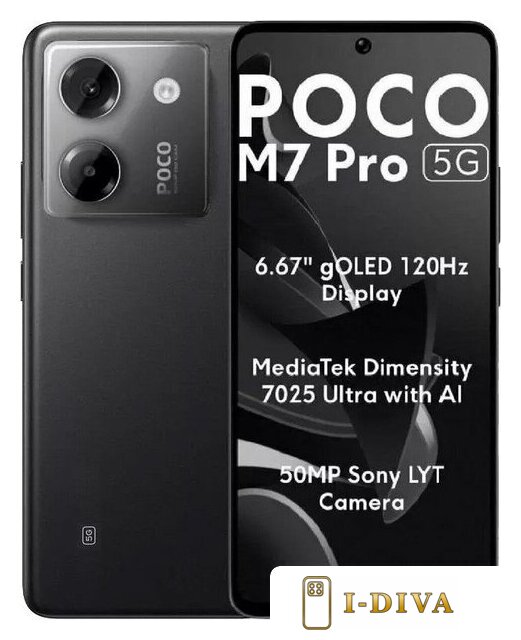 Телефон POCO M7 Pro 5G 8GB/256GB международная версия (черный) - фото1