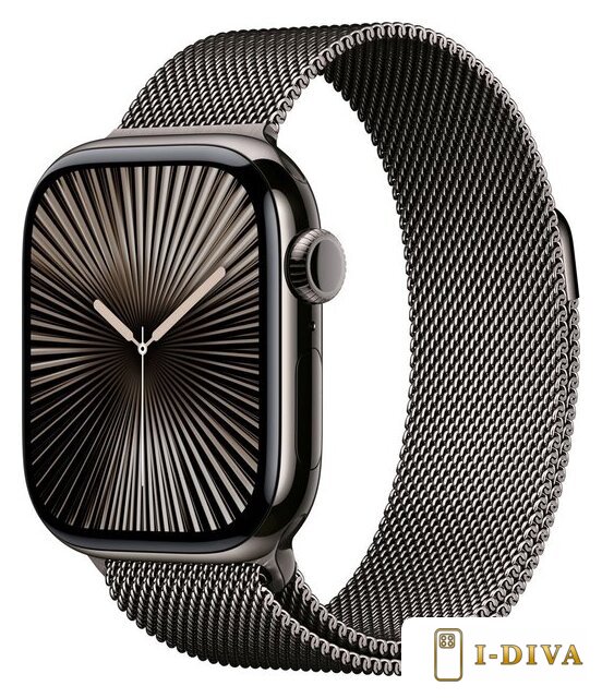 Умные часы Apple Watch Series 10 LTE 46 мм (титановый корпус, сланец/сланец, миланская петля M/L) - фото1